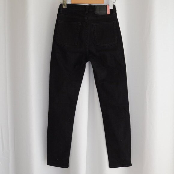 Acne Studios Bla Konst Peg Black Jeans Sz 26 - Picture 4 of 12